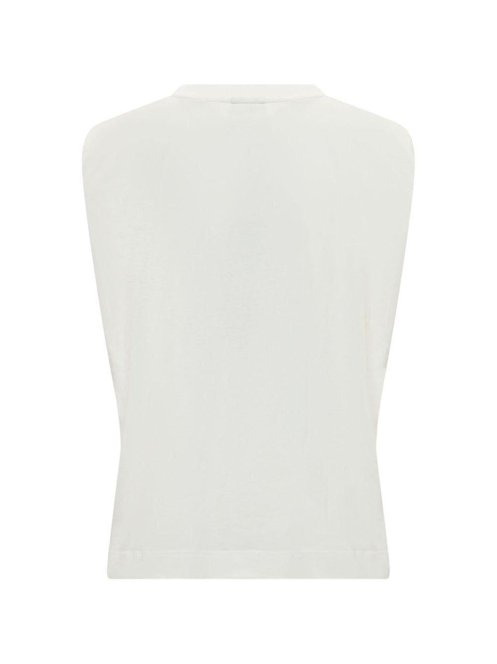 FARM RIO Top bianco con grafica pappagalli