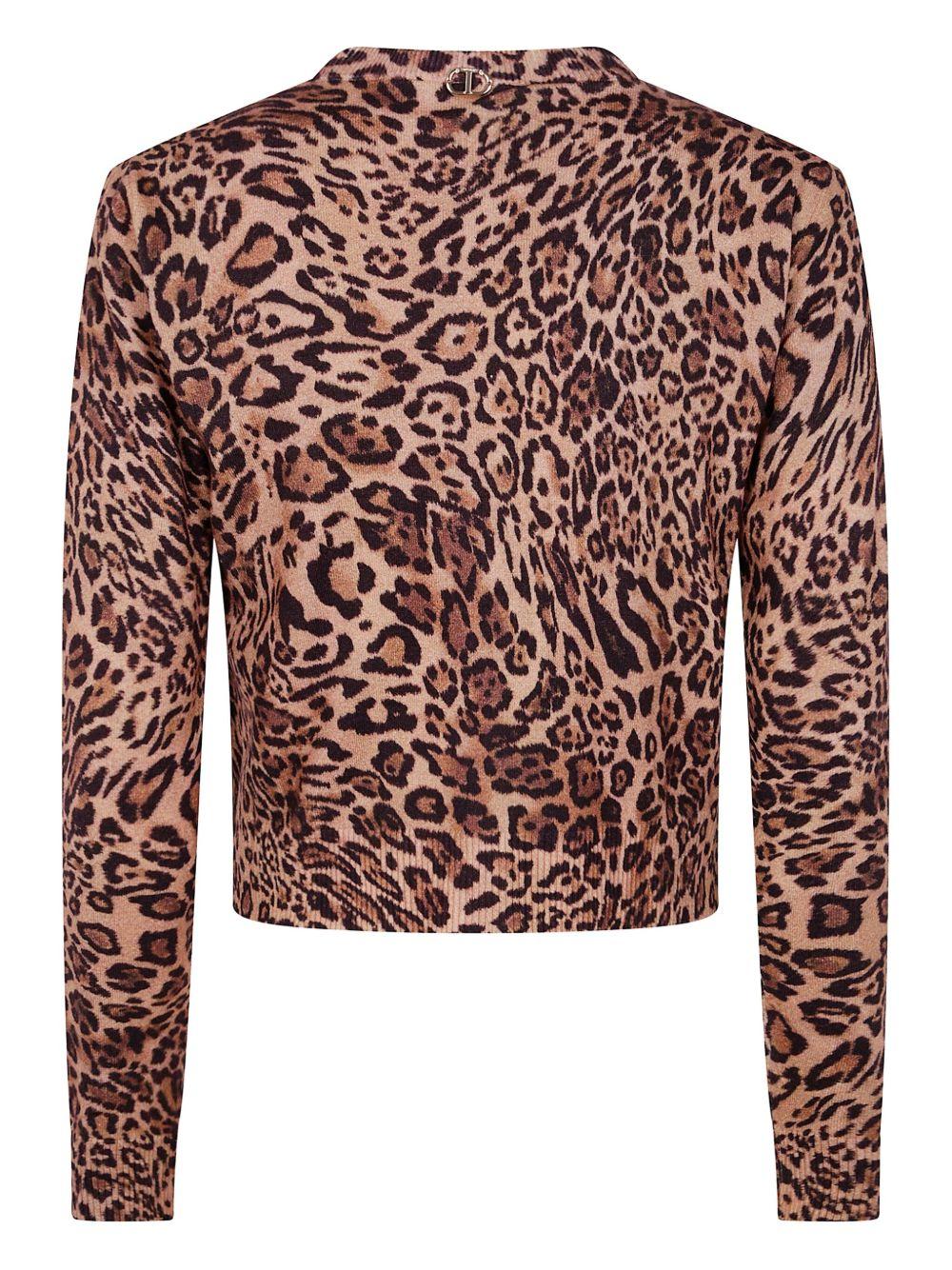 TWINSET Cardigan con stampa animalier