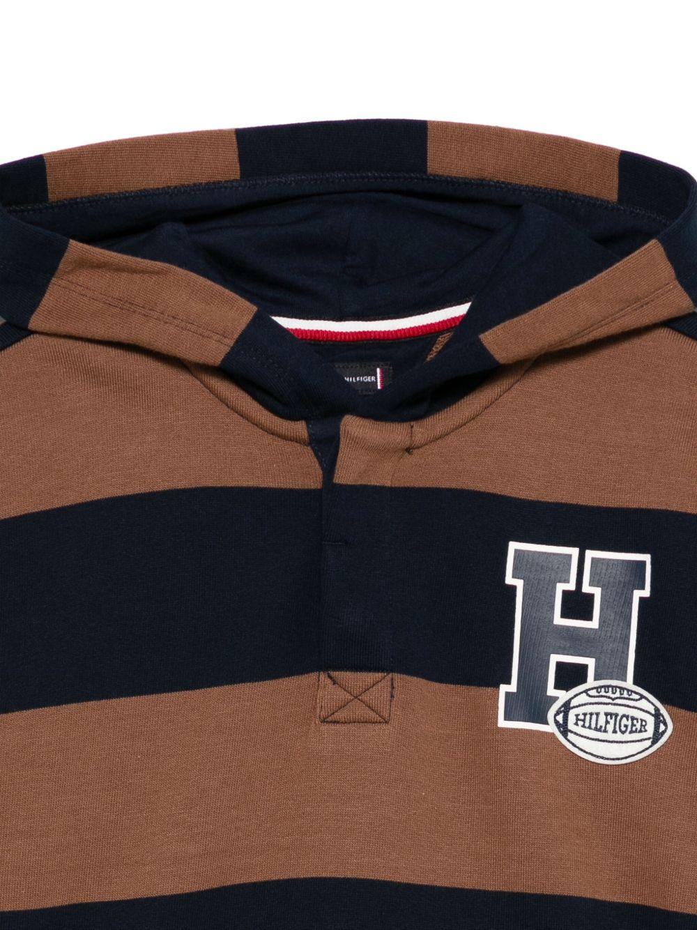 TOMMY HILFIGER Felpa a righe con patch logo