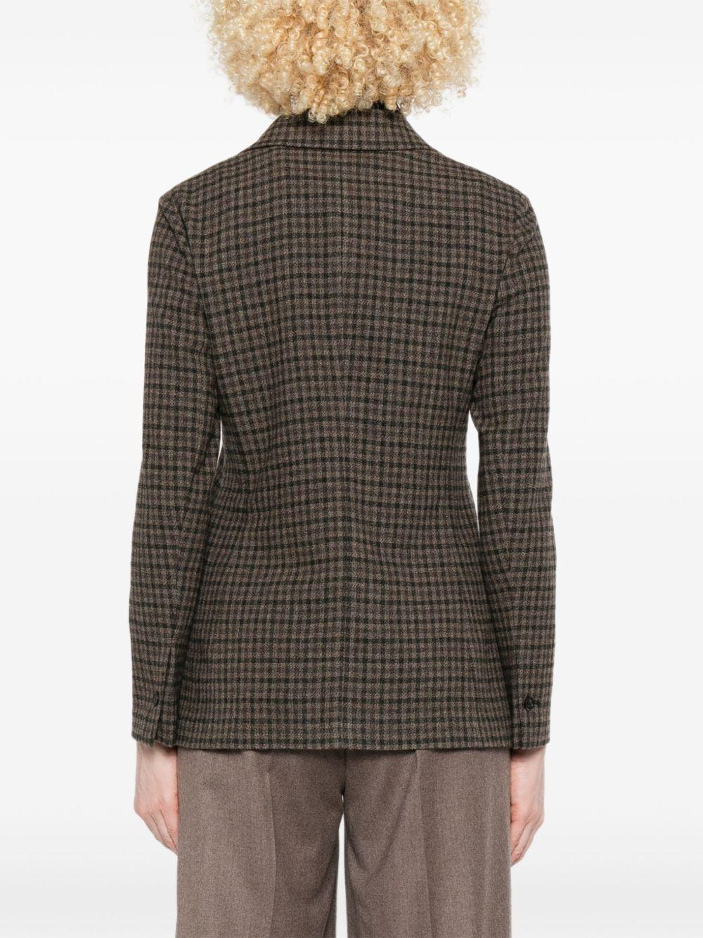 CIRCOLO 1901 Blazer marrone a quadretti Vichy