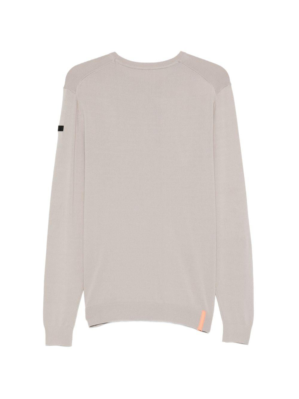 RRD ROBERTO RICCI DESIGNS Maglia girocollo beige con patch logo