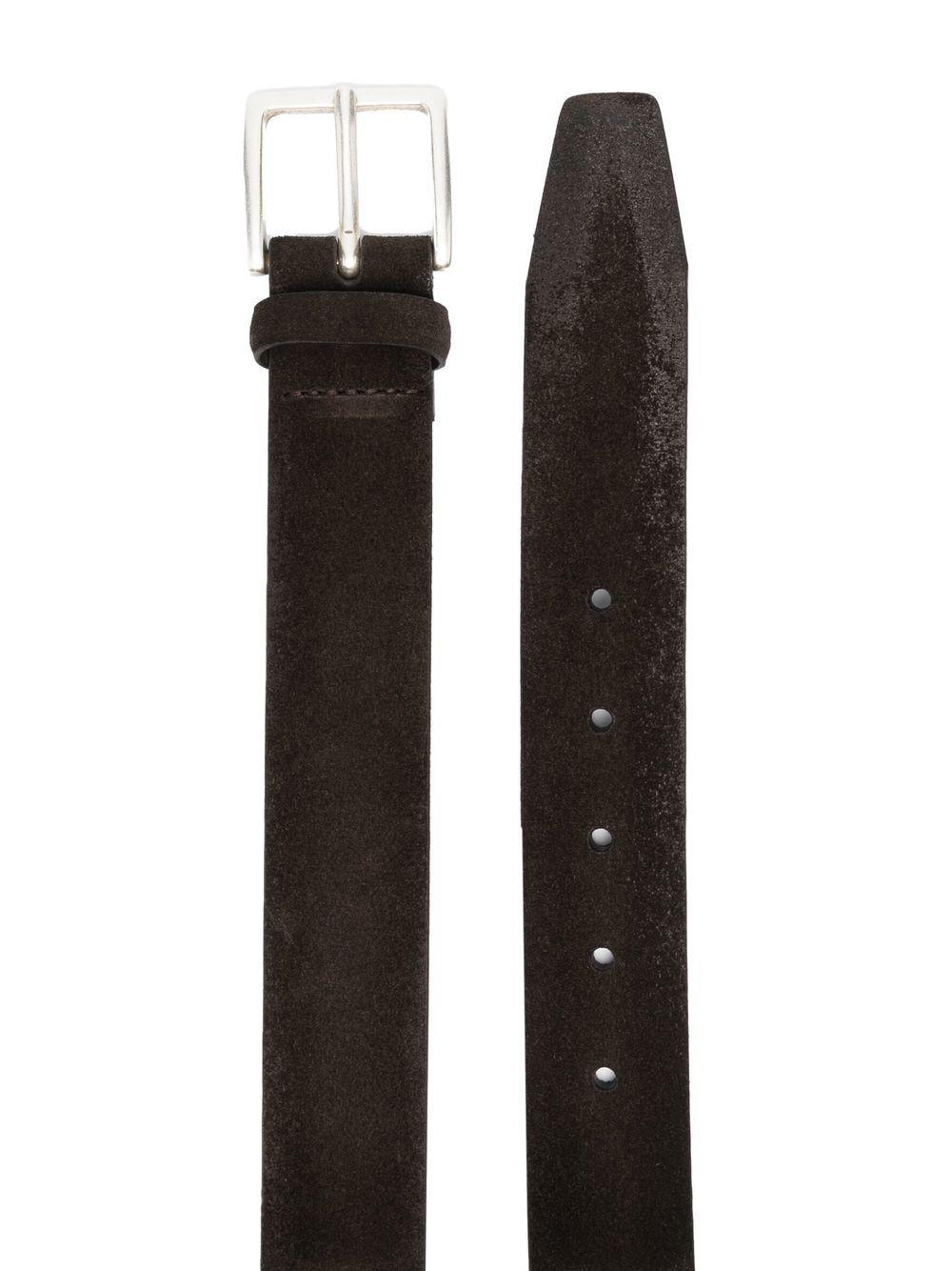 ORCIANI Cintura Cloudy in camoscio marrone