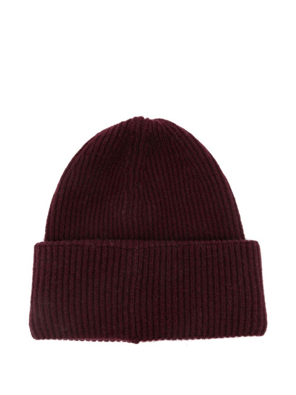 AMARANTO Wool blend beanie hat