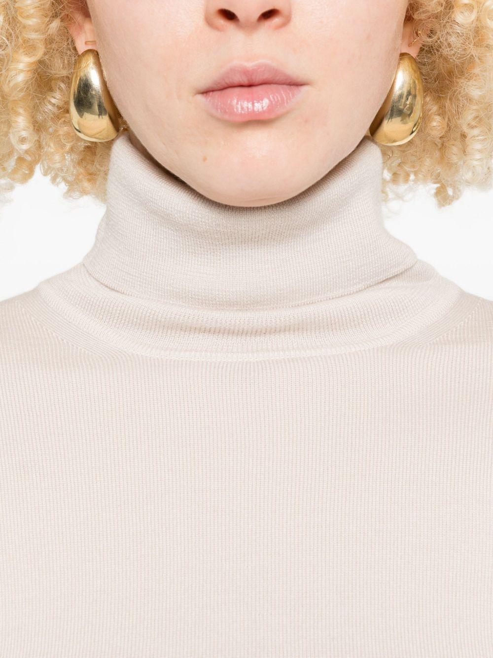 ALPHA STUDIO Maglia collo alto in lana merino