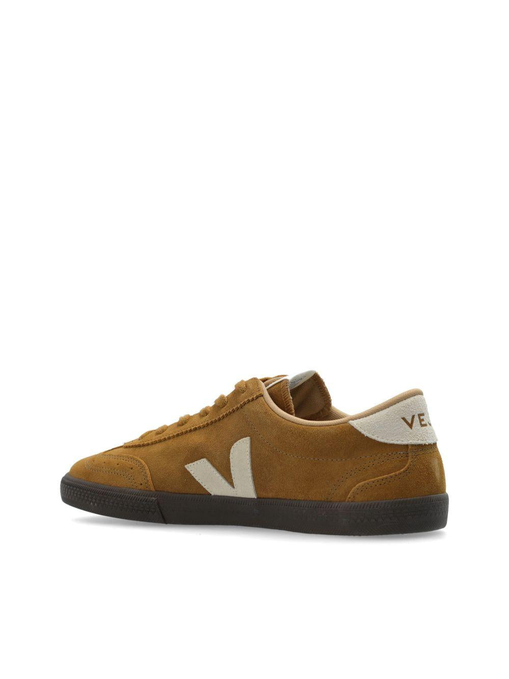 VEJA Sneakers scamosciate marroni e beige