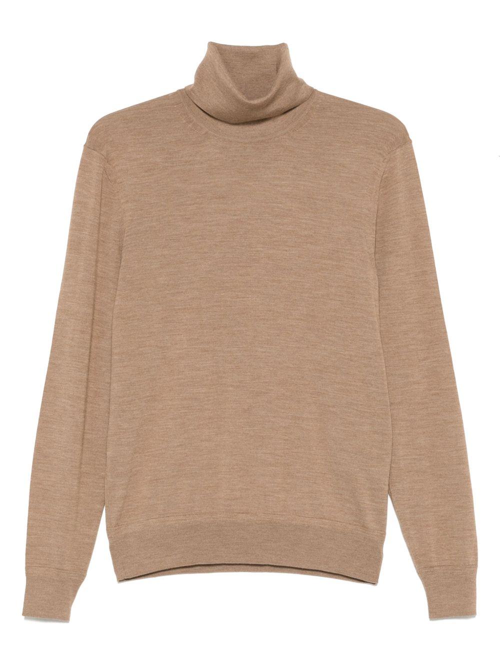 TOM FORD Maglia a collo alto in lana beige