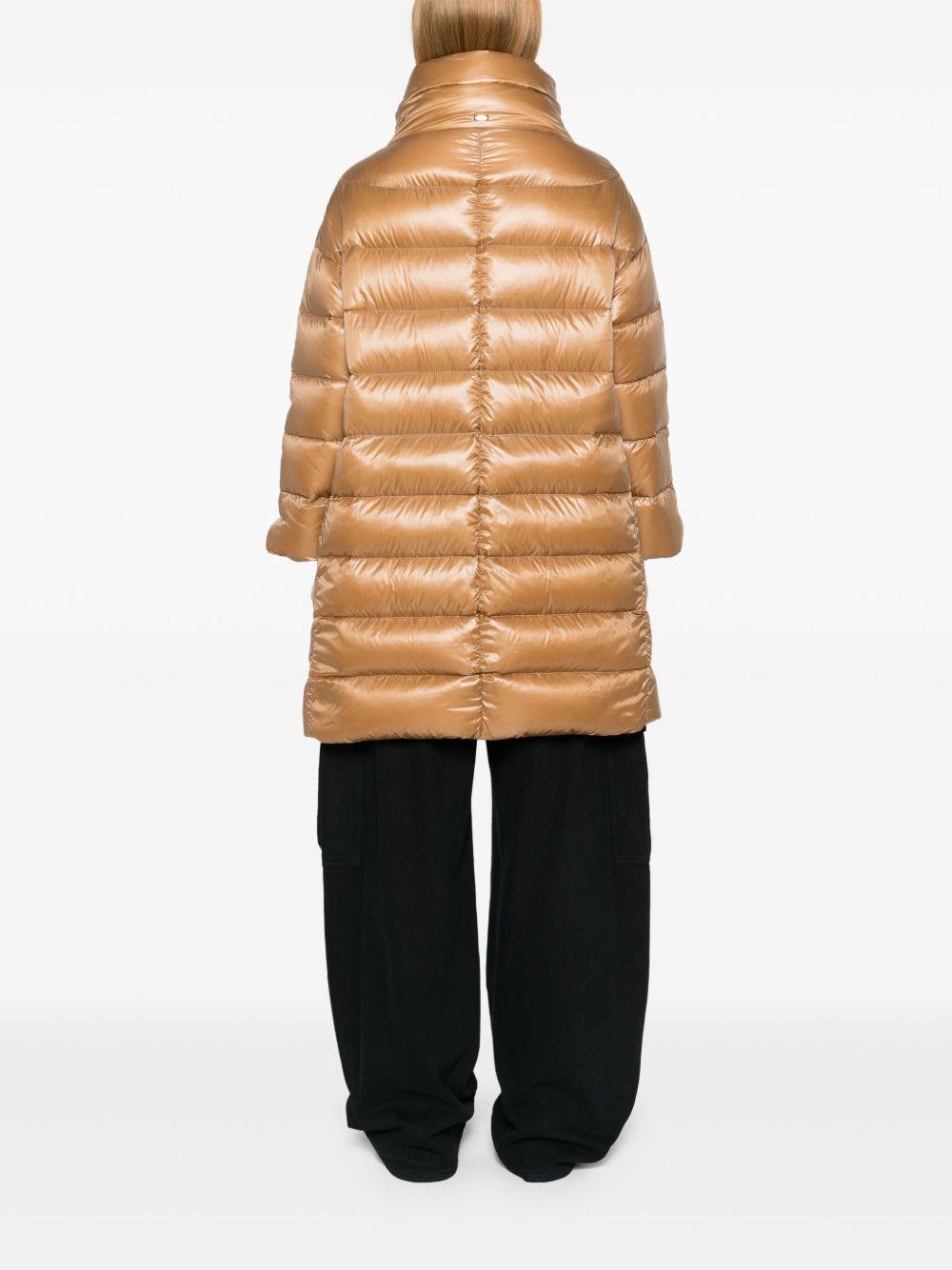 HERNO Piumino lungo 'Matilde' color cammello