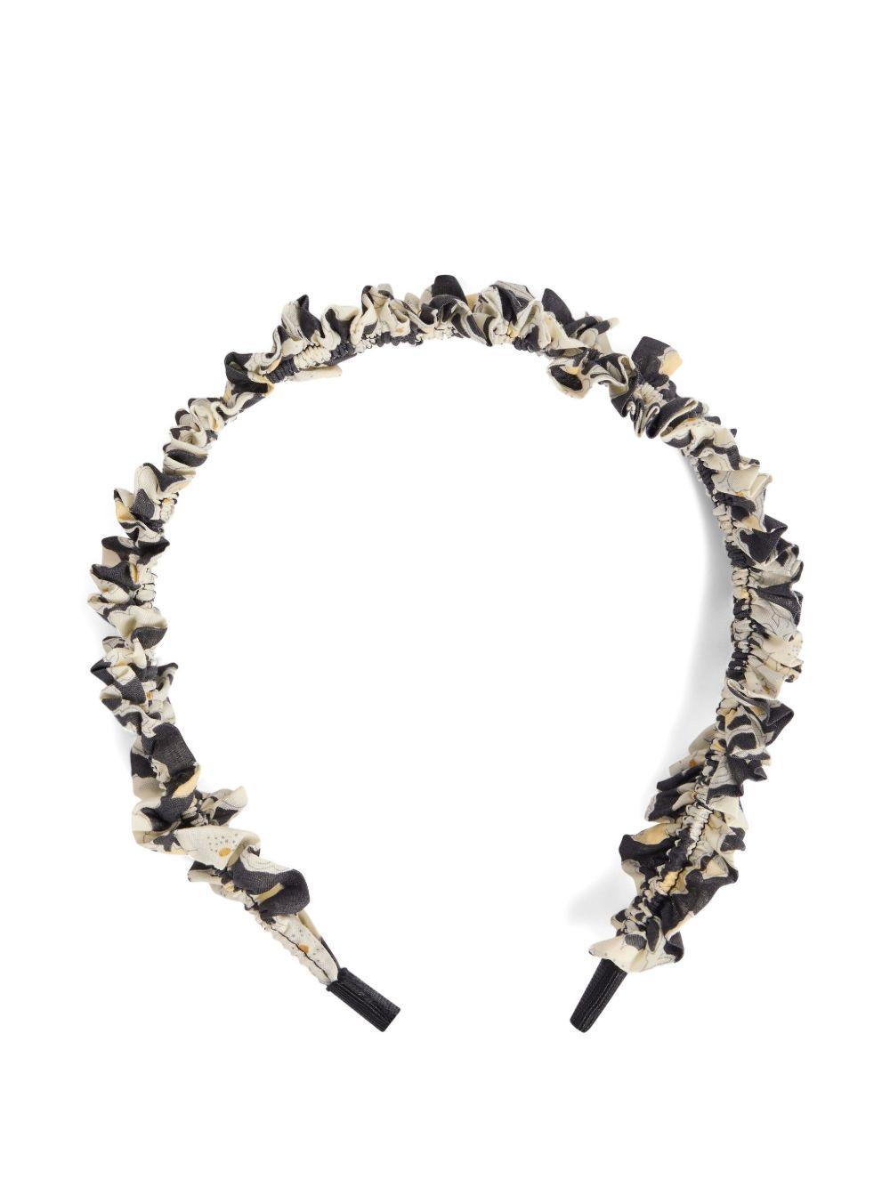 BONPOINT Cerchietto con ruches con stampa floreale all-over