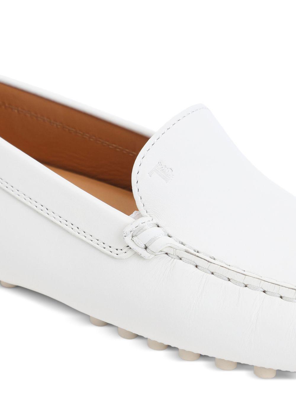 TODS Mocassini in pelle bianca