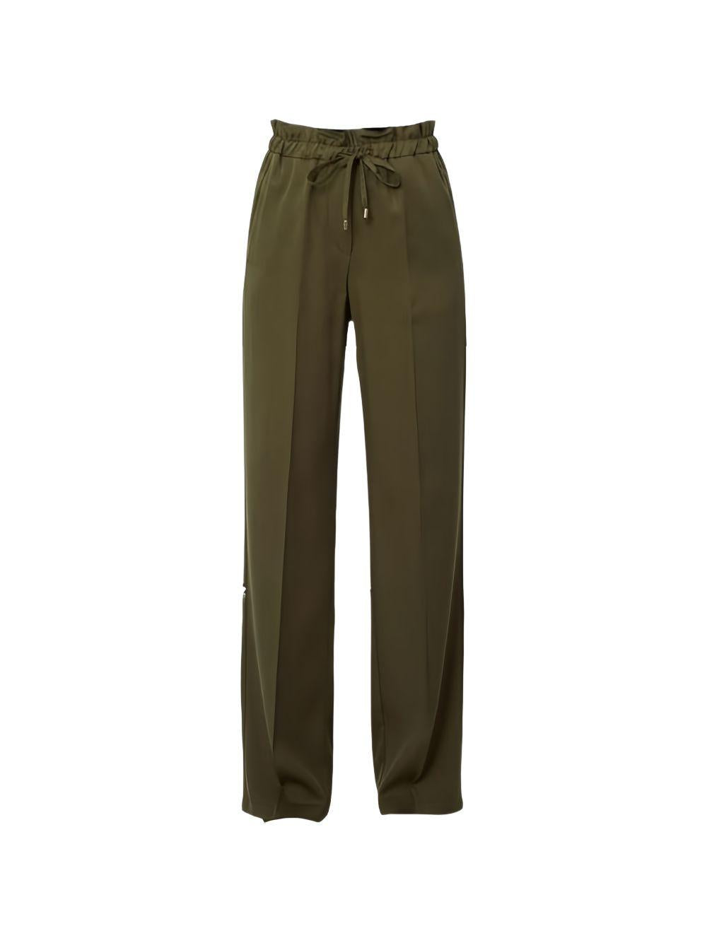 LIUJO Pantalone verde con coulisse in vita