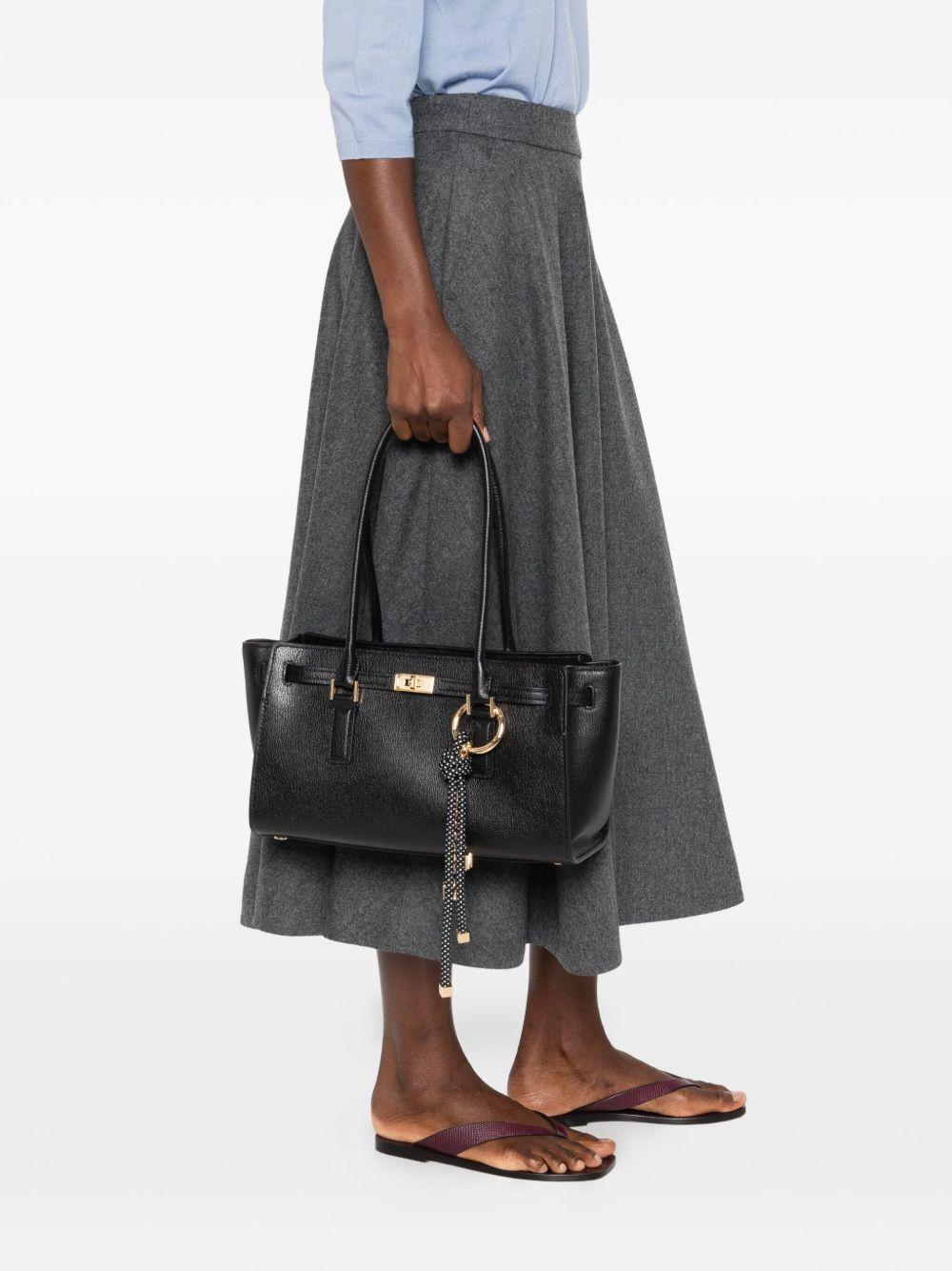 MICHAEL KORS Borsa a mano Hamilton in pelle nera