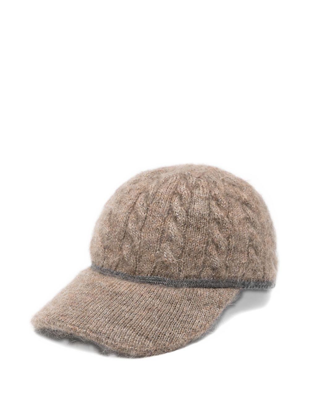 BRUNELLO CUCINELLI Cappello da baseball in lana