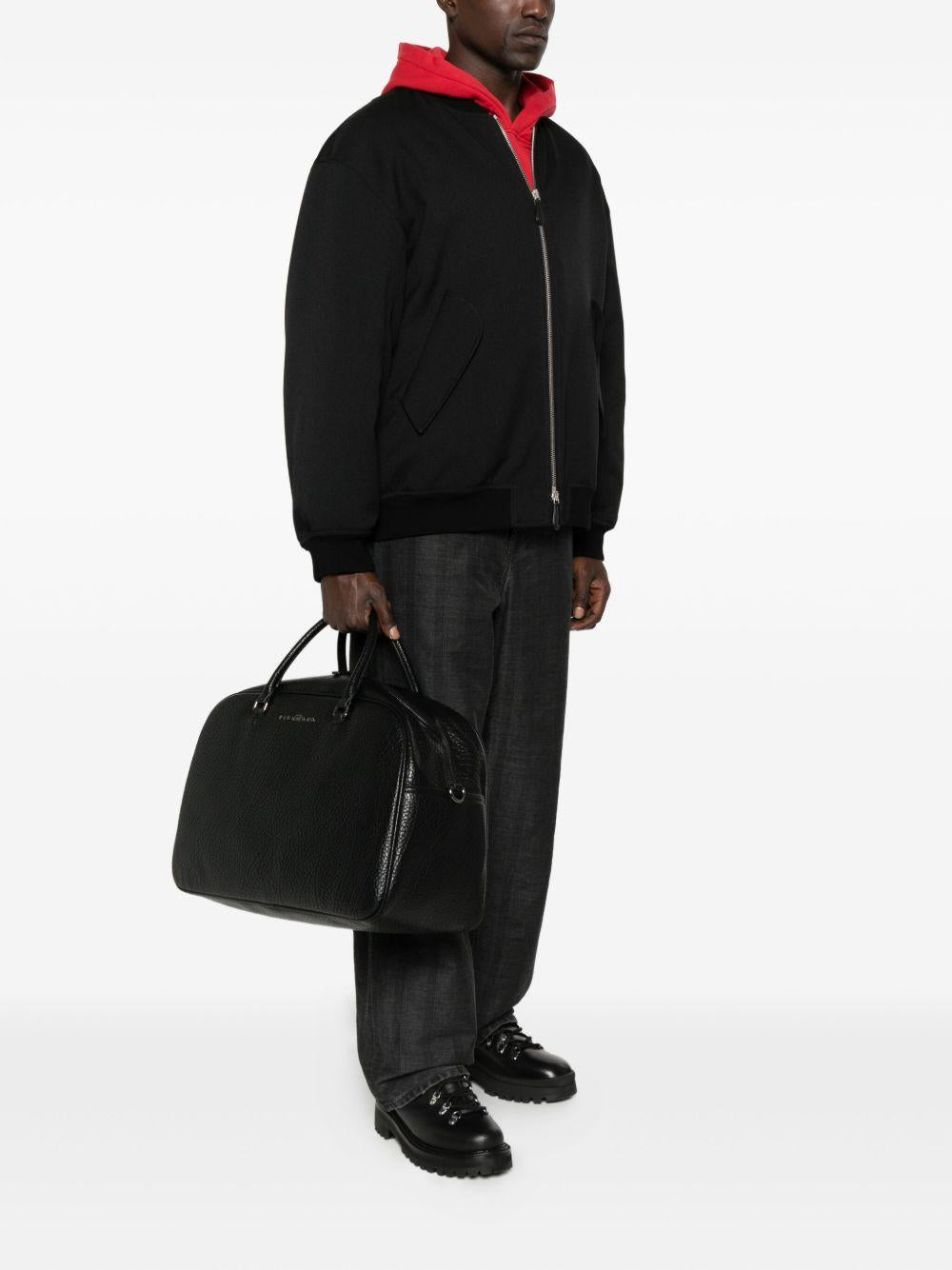 JOHN RICHMOND Borsa nera a mano in ecopelle