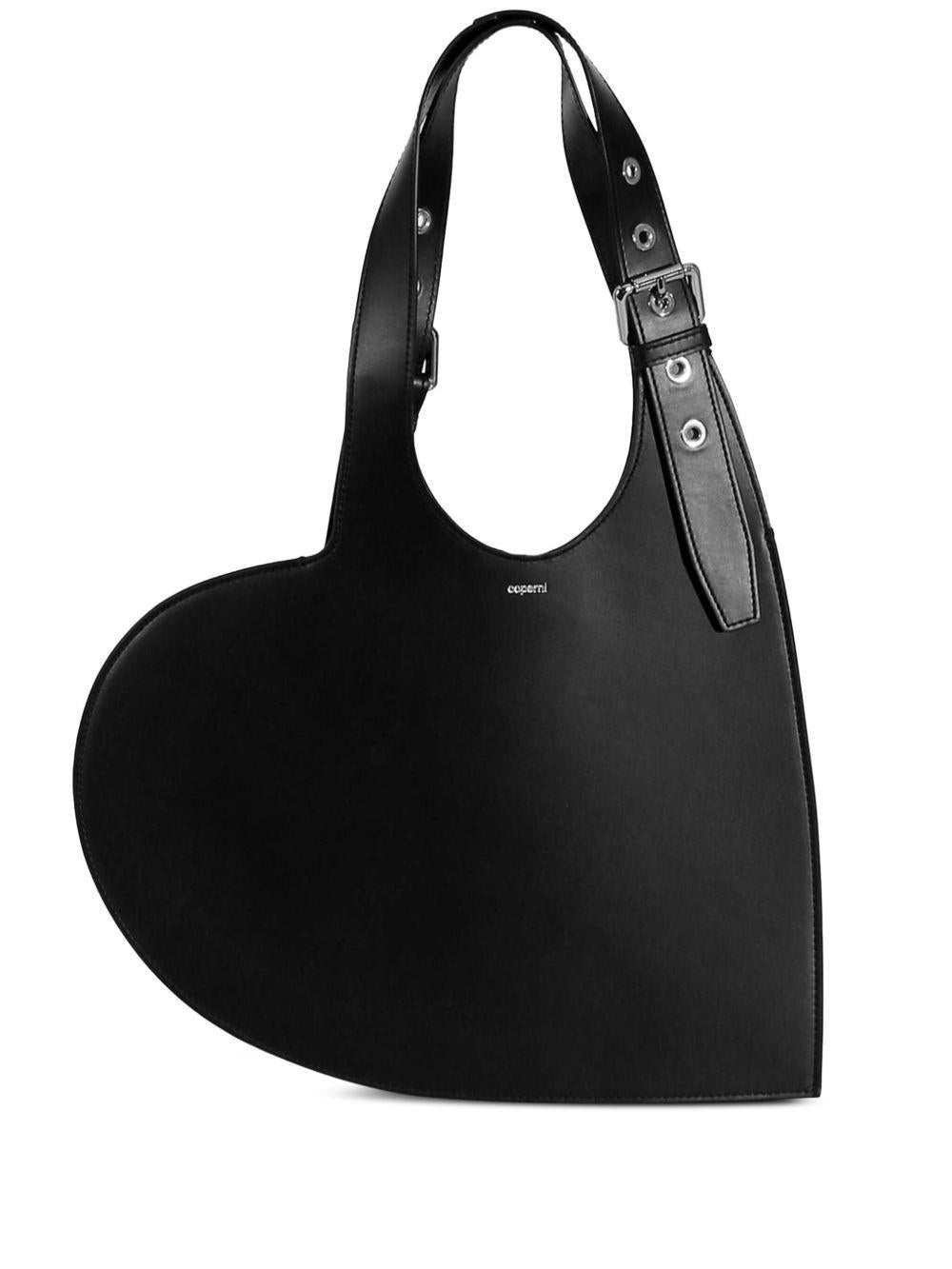 COPERNI Borsa tote 'Belt Heart' in pelle nera