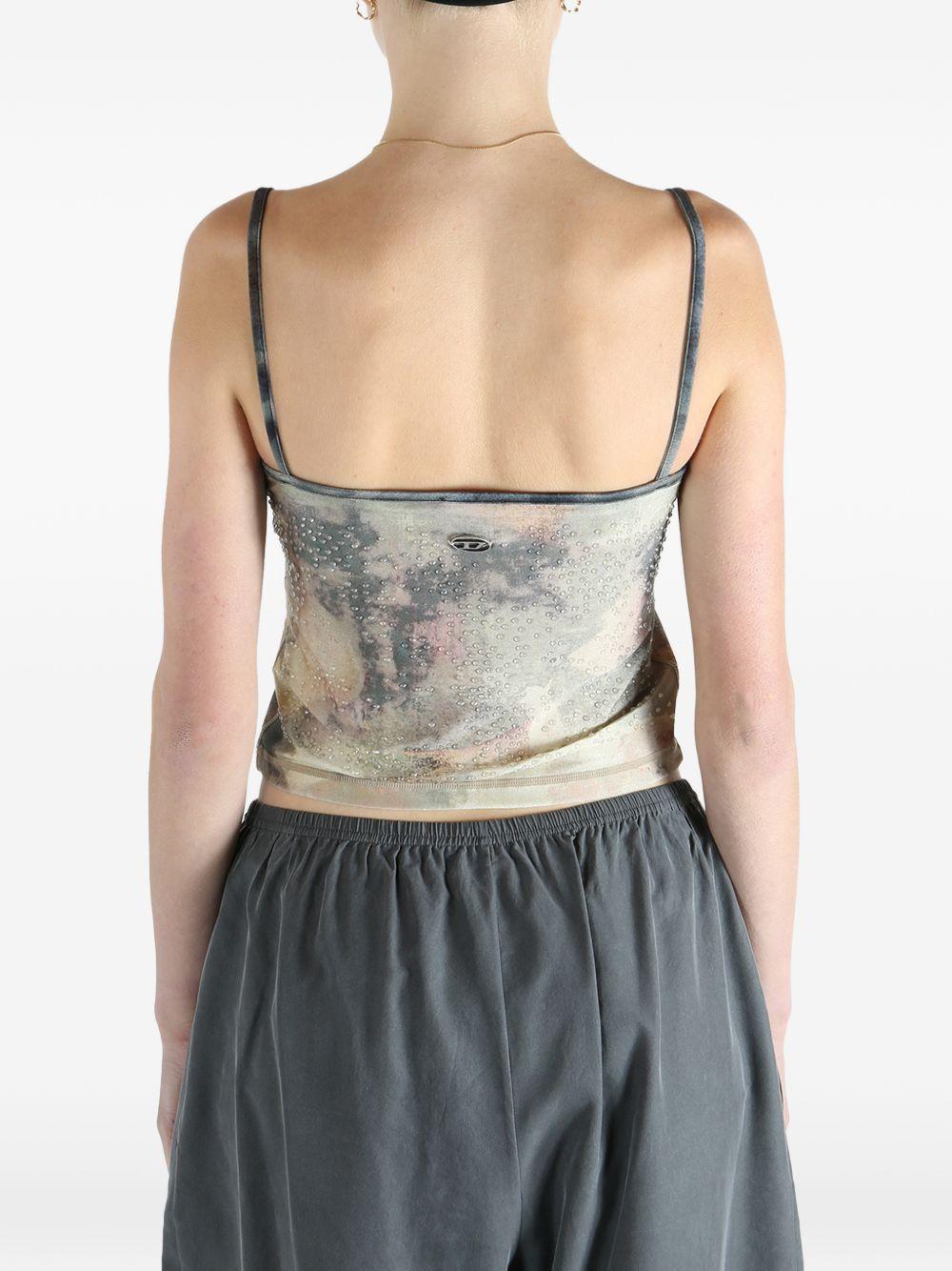 DIESEL Top con stampa all-over