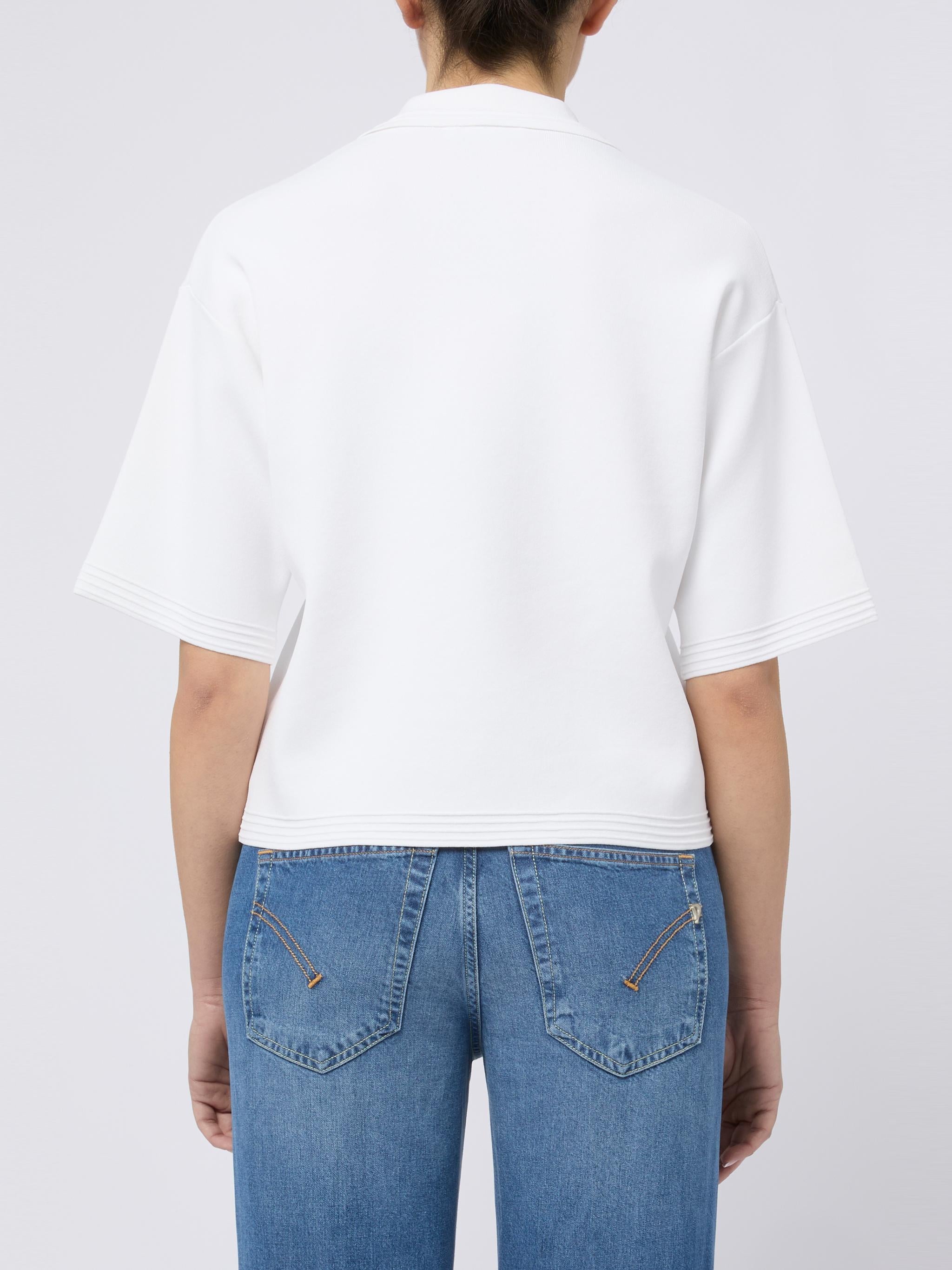 MAX MARA T-shirt Dolce con scollo a V bianca