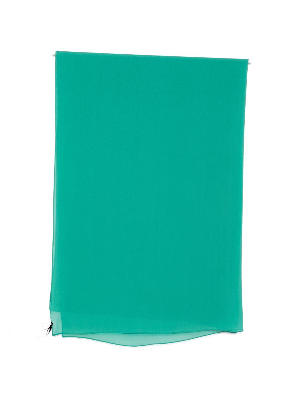 MAX MARA Sciarpa leggera in seta turchese