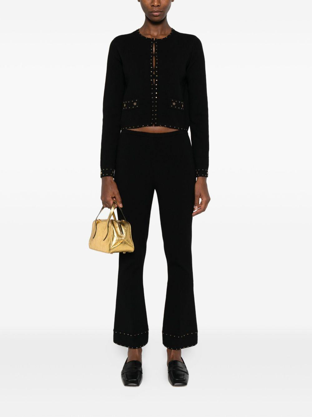 TWINSET Pantaloni flare neri