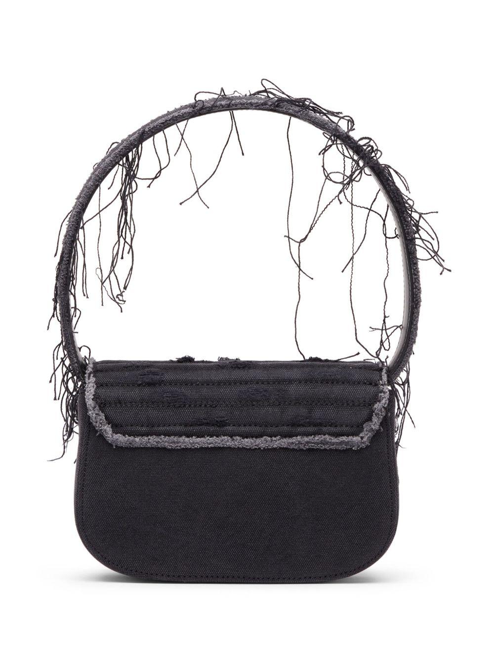 DIESEL Borsa a spalla destroyed con dettagli in strass