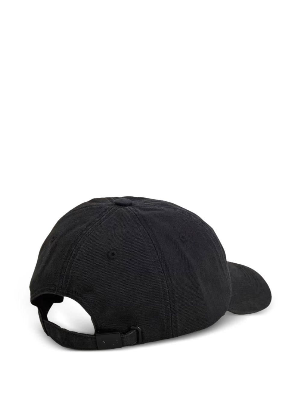 Y3 Cappello baseball in cotone nero con logo