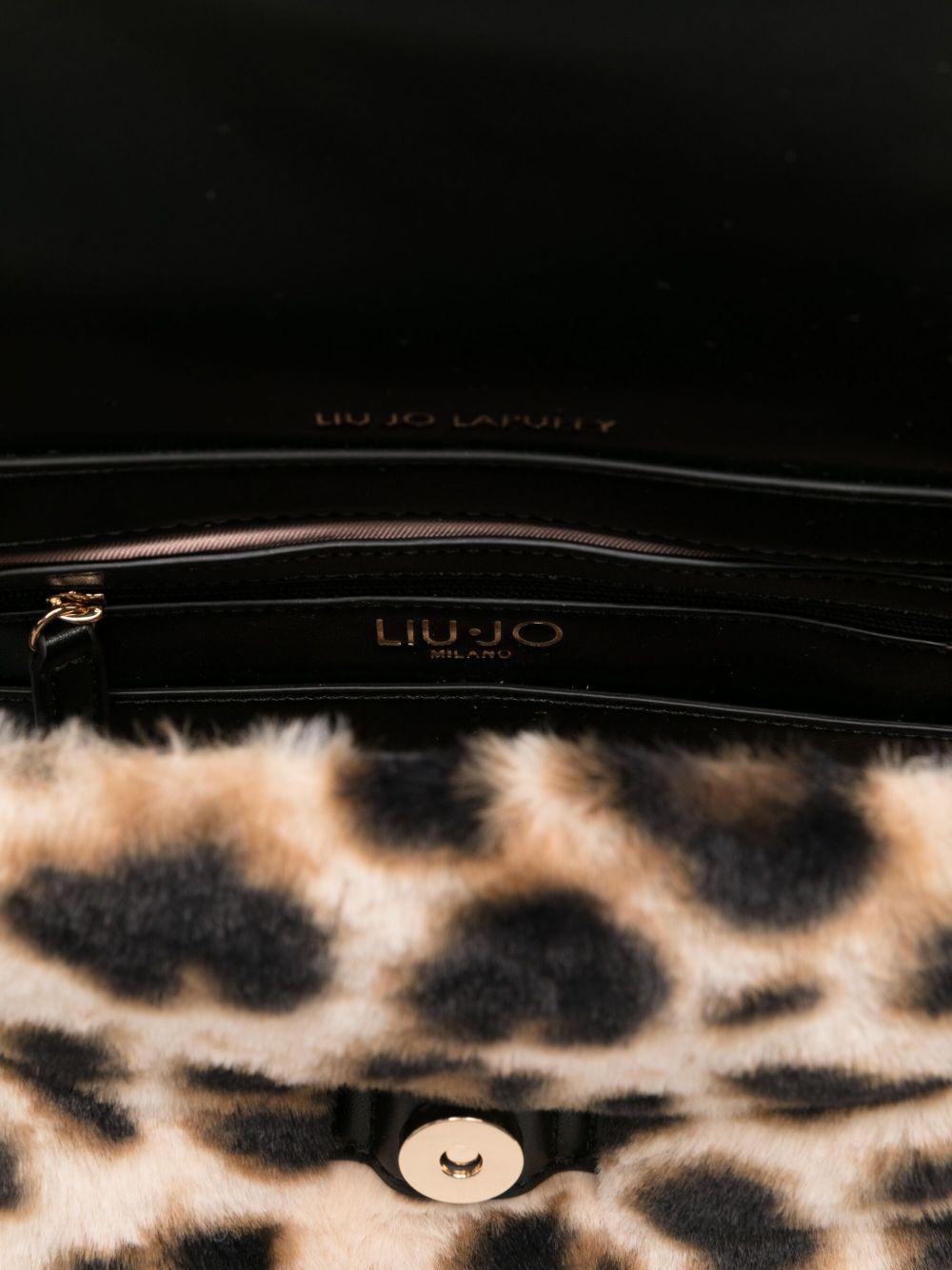 LIUJO Borsa a tracolla animalier leopardata