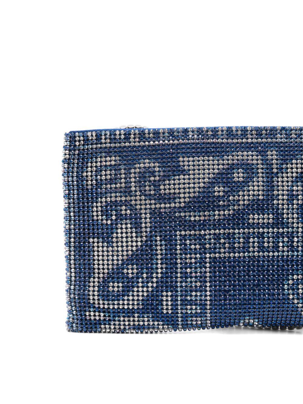 BENEDETTA BRUZZICHES Pochette a tracolla 'Your best friend' blu