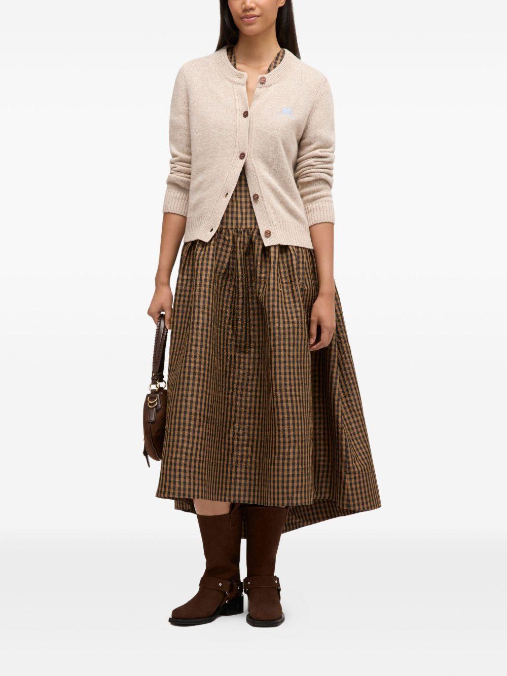 GANNI Cardigan Core Future ecru