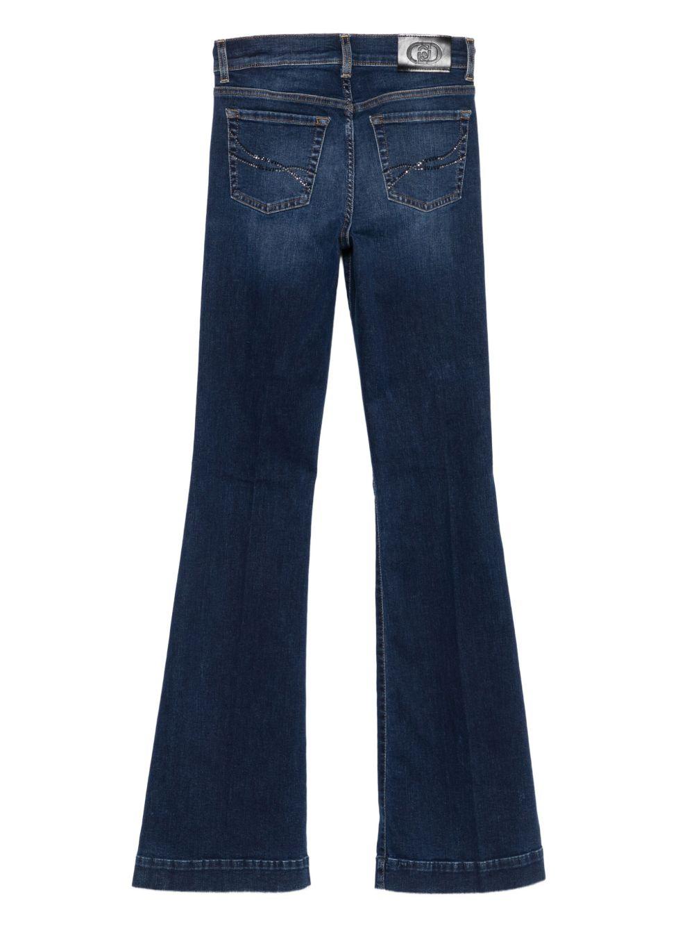 LIUJO Jeans blu scuro flare