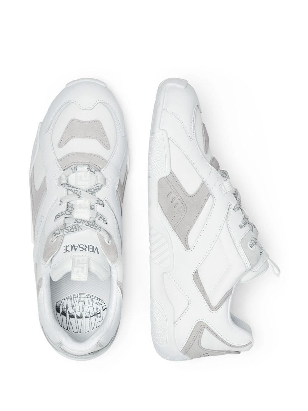 VERSACE Sneakers Galaxia in pelle bianca