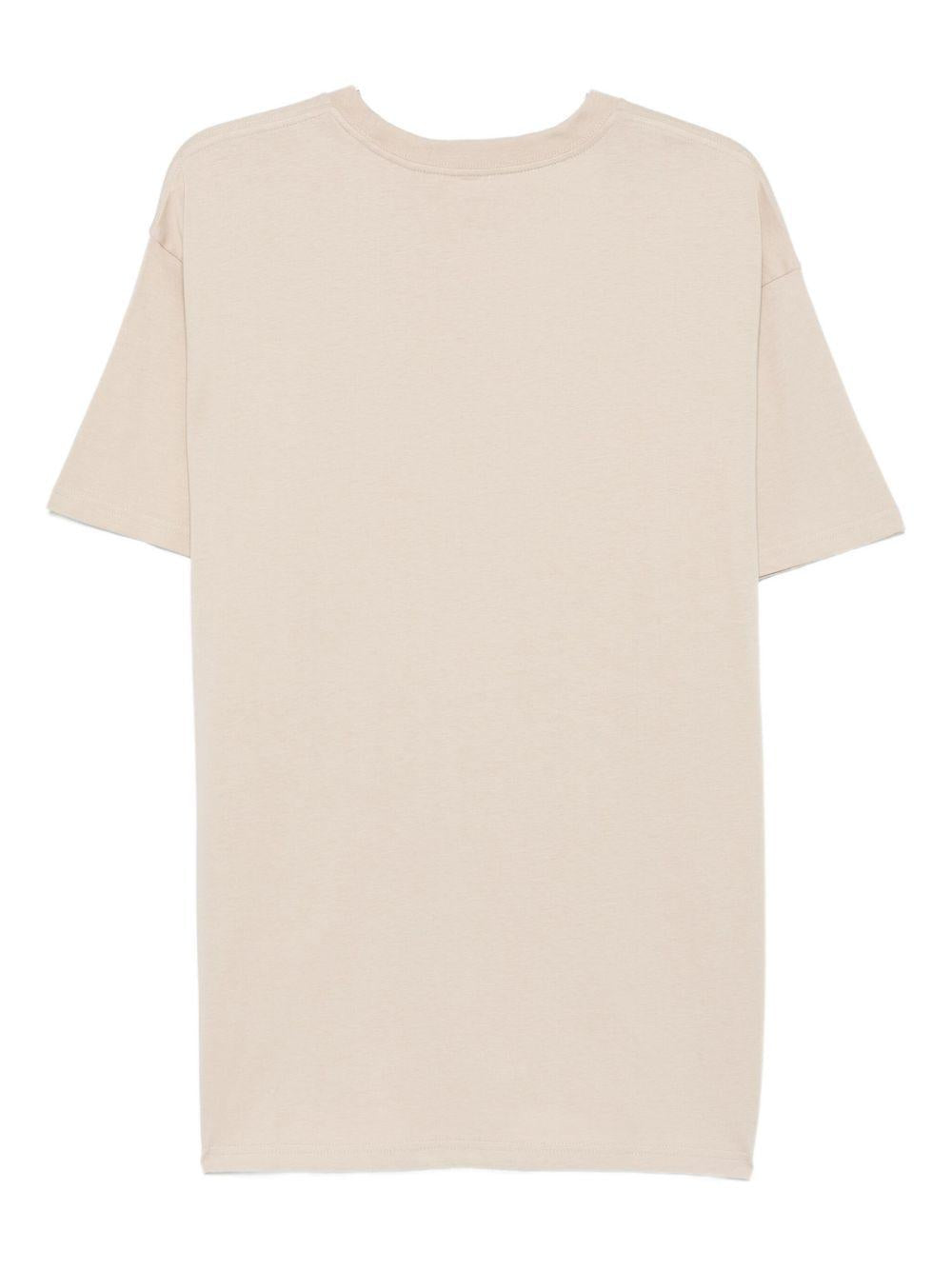 CARHARTT WIP T-shirt in cotone beige con logo