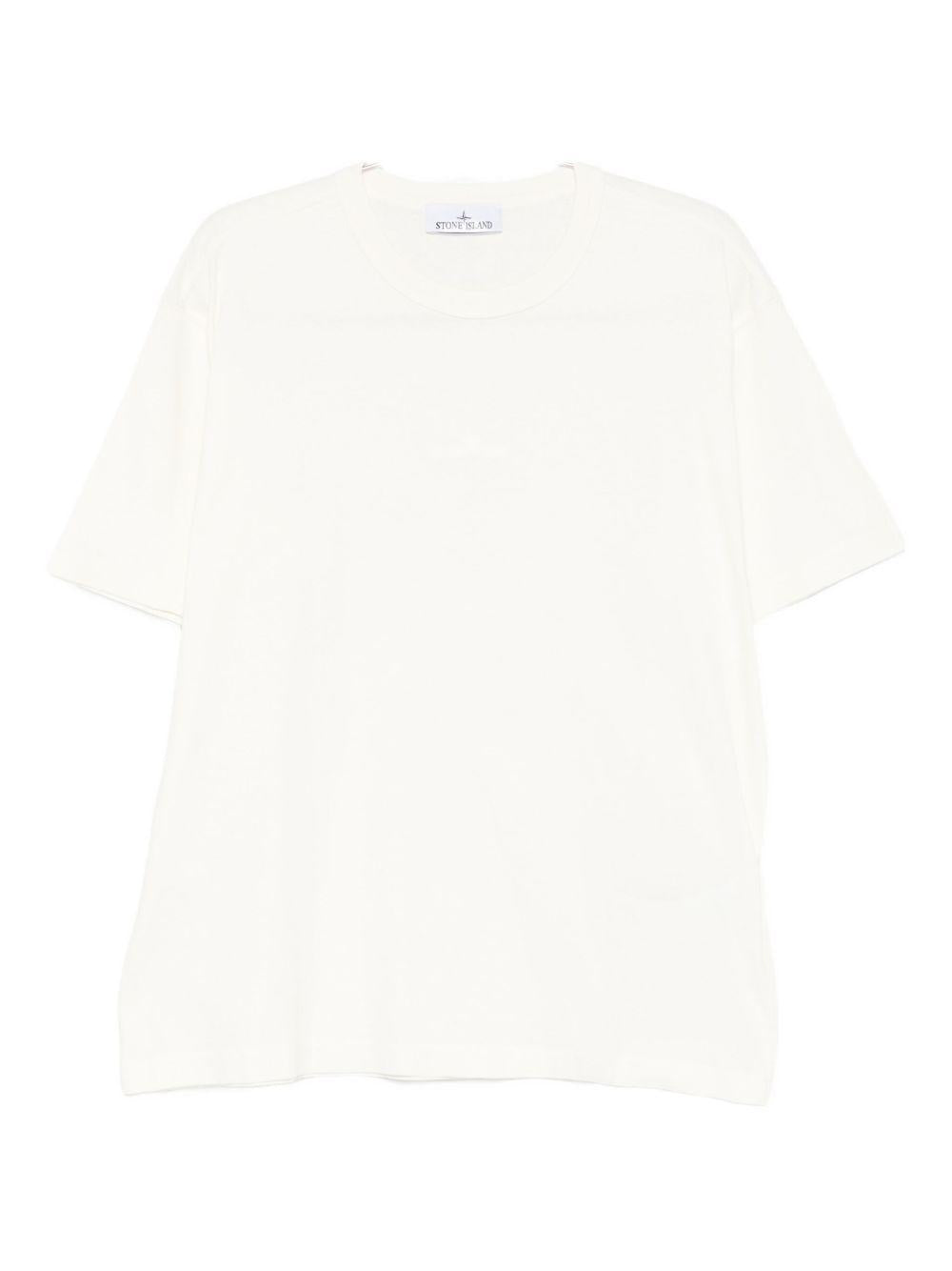 STONE ISLAND T-shirt a maniche corte bianca