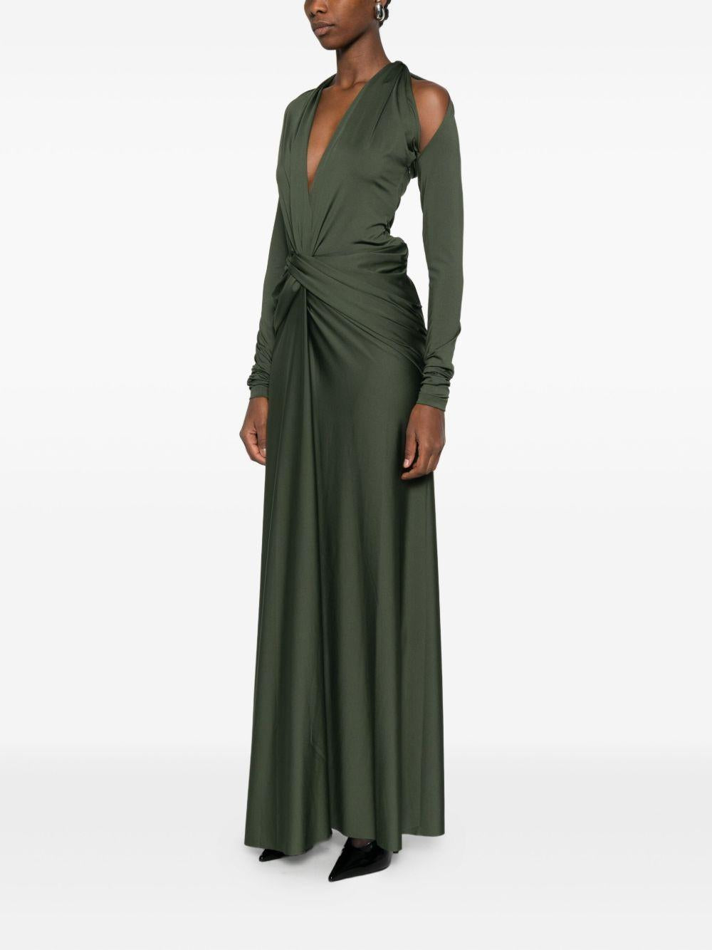 VICTORIA BECKHAM Abito lungo cut-out