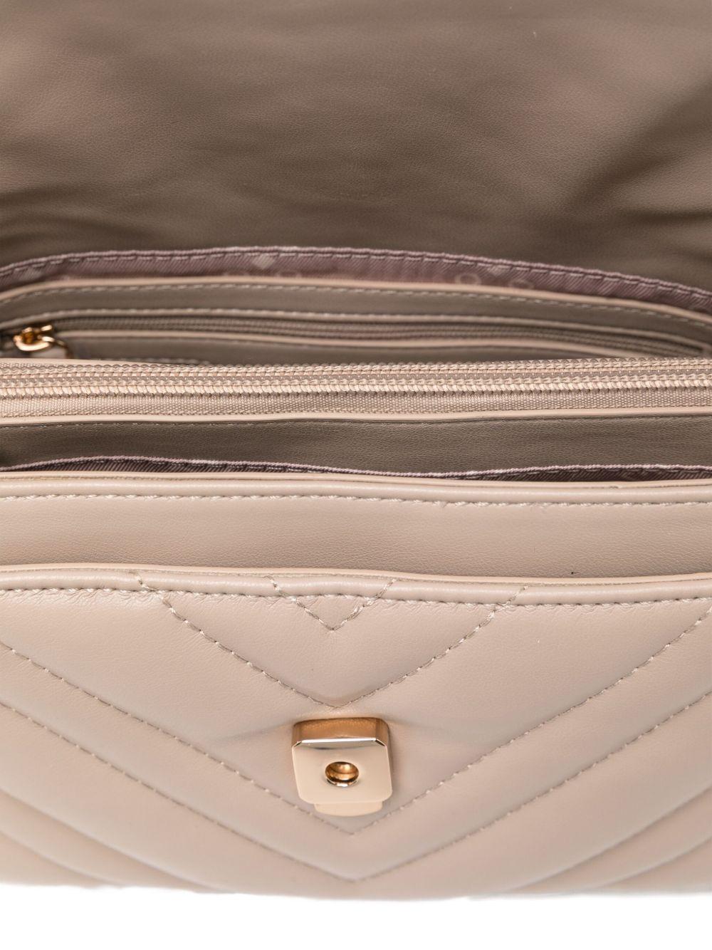 LIUJO Borsa trapuntata panna con logo