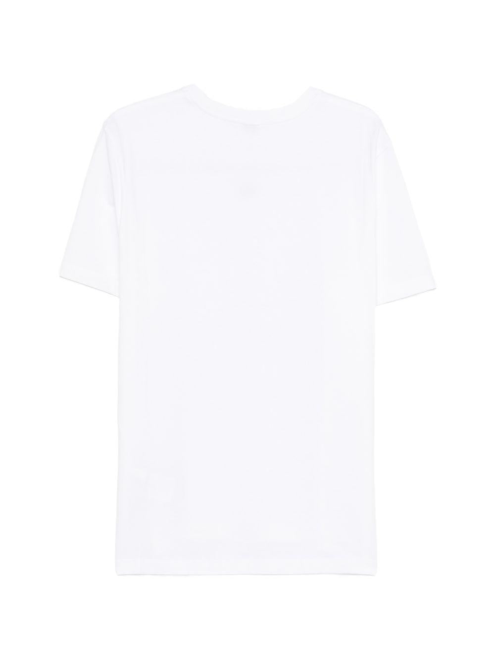 THE NORTH FACE T-shirt bianca con logo nero sul petto