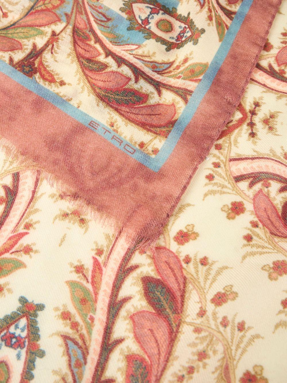 ETRO Foulard in seta con stampa paisley