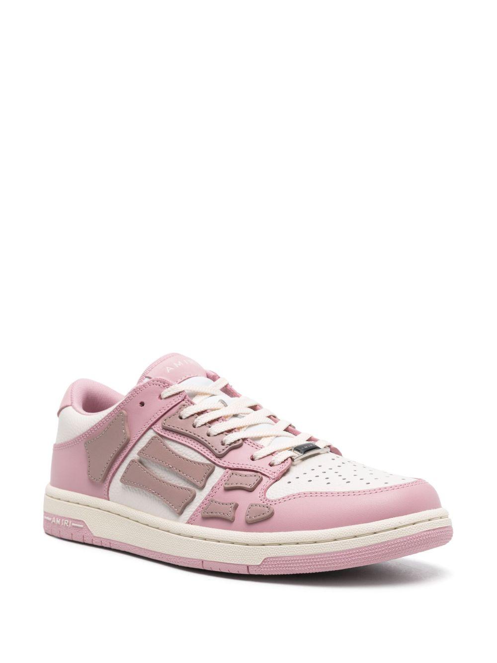 AMIRI Sneakers in pelle bianca e rosa 'Baby Pink'