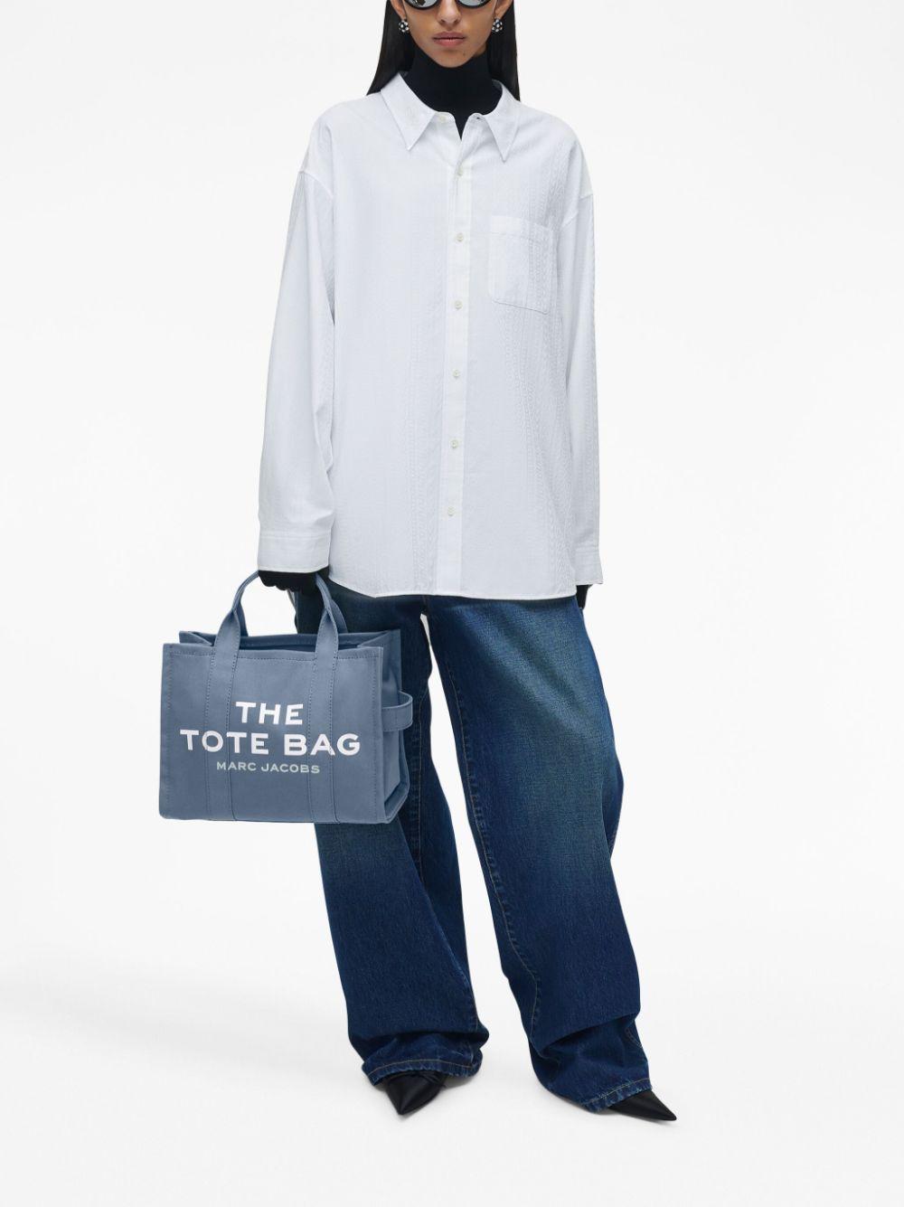 MARC JACOBS Borsa tote 'The Canvas Media' in cotone blu