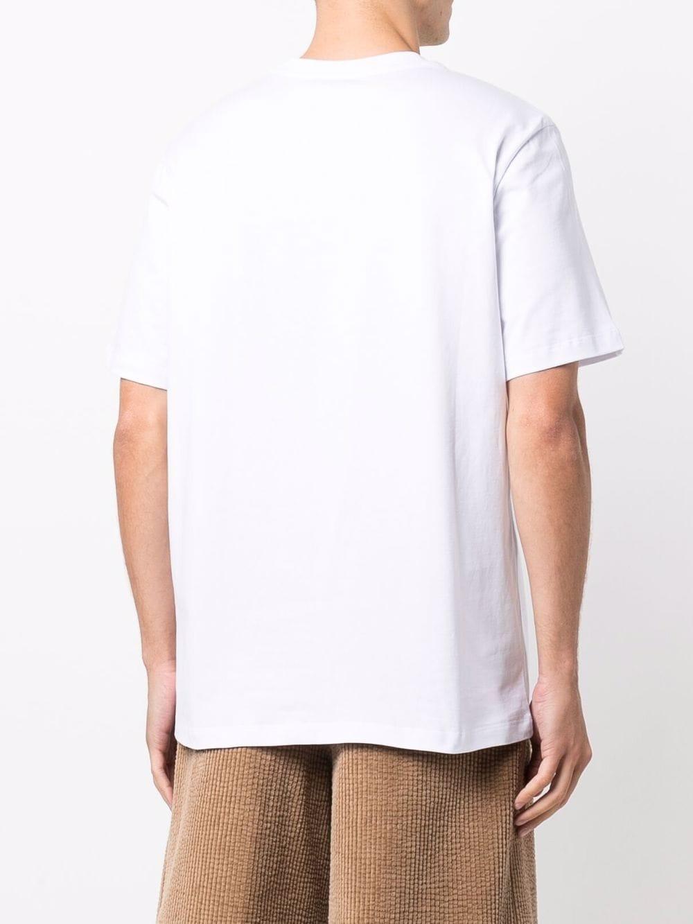 MSGM T-shirt in cotone con logo stampato frontale