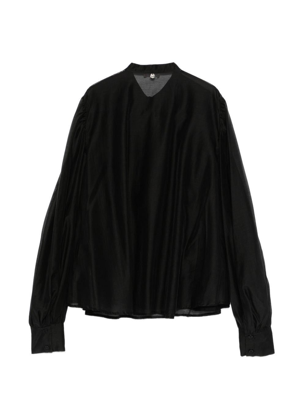 LIUJO Blusa impreziosita con strass nera