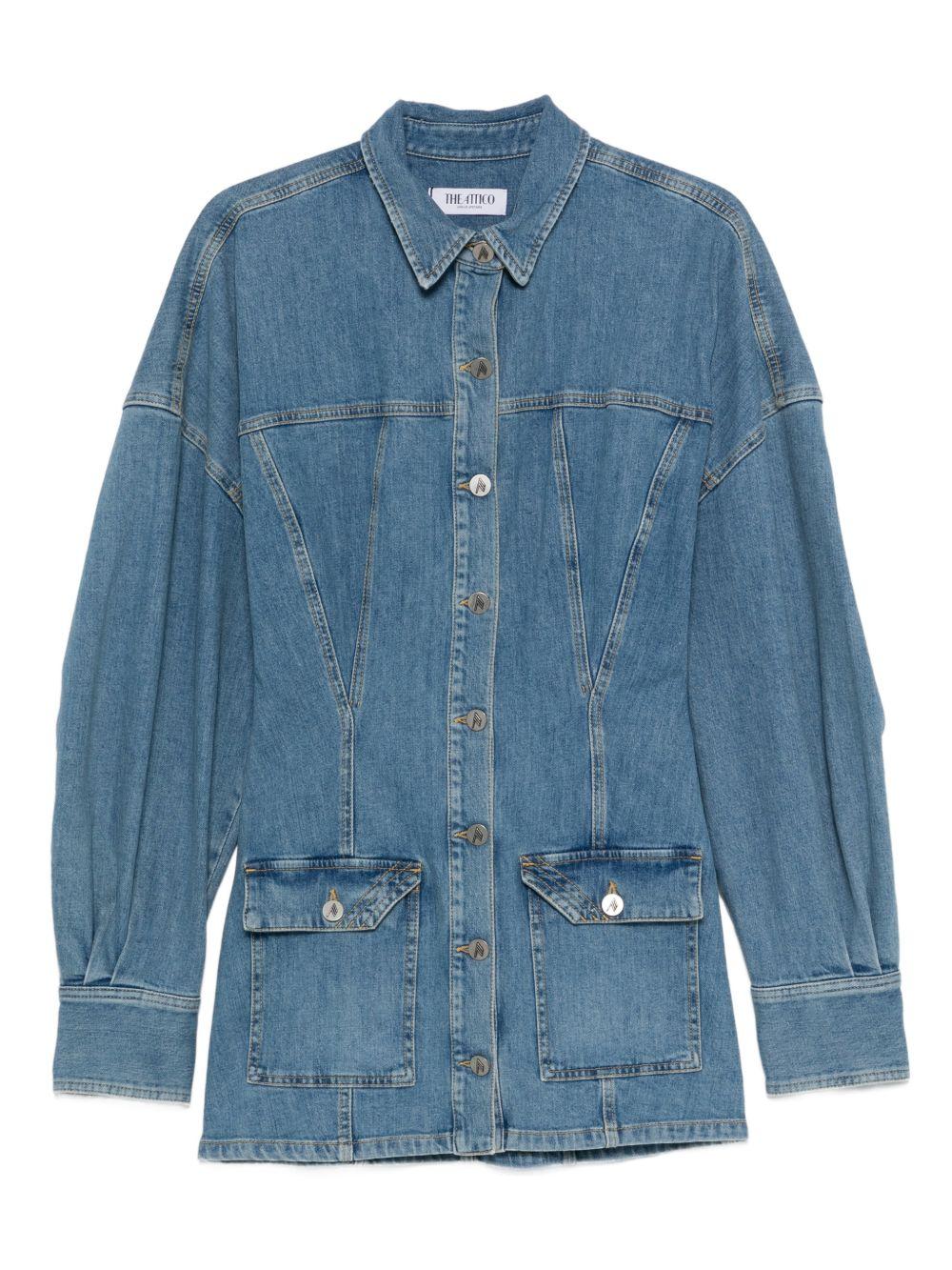 THE ATTICO Abito corto in jeans