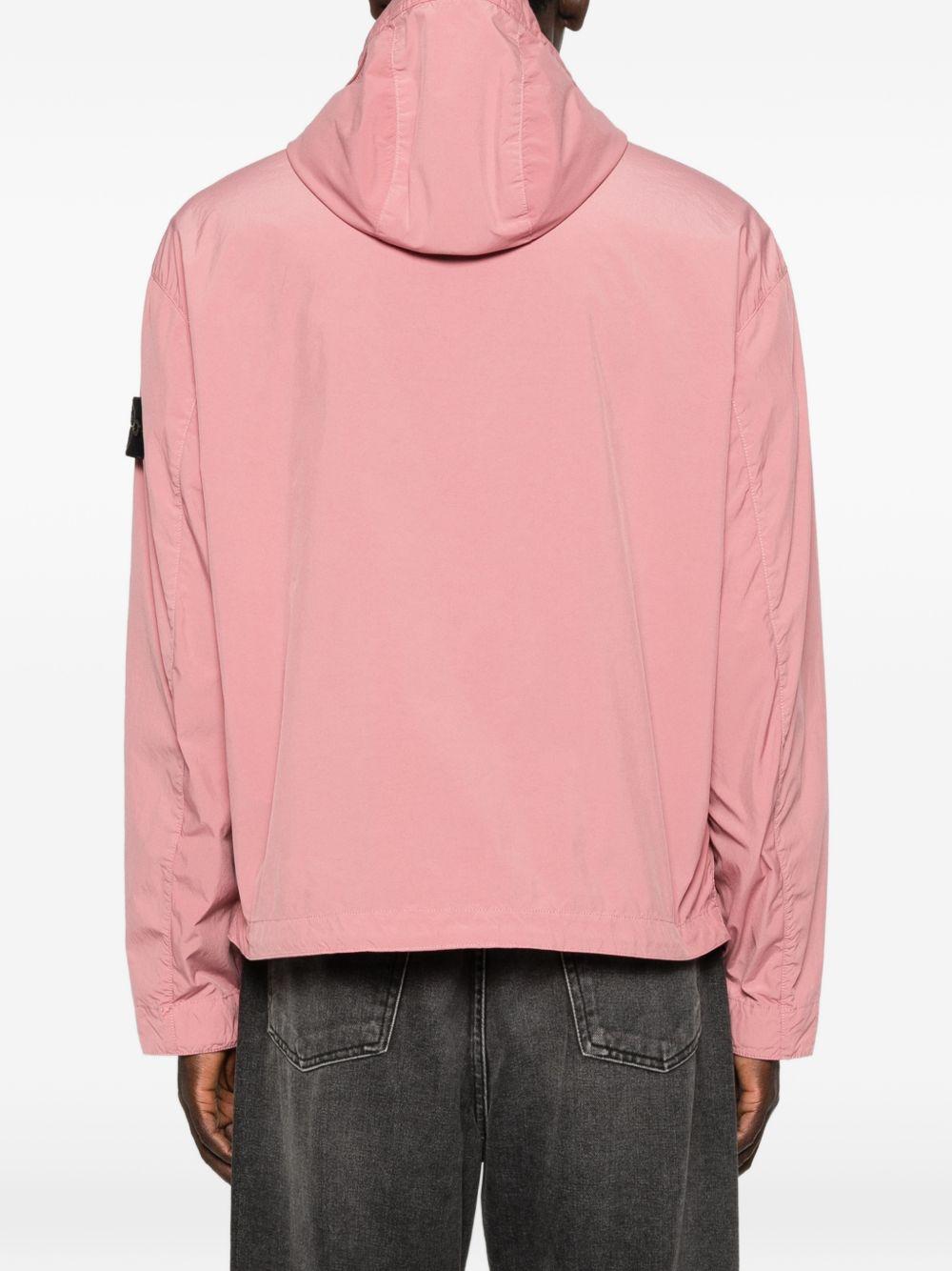 STONE ISLAND Giacca a vento con cappuccio e patch logo