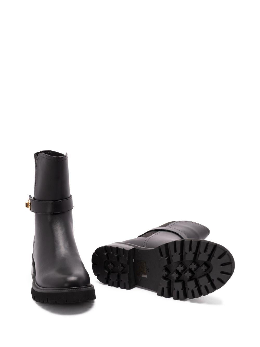 TWINSET Stivaletti neri con cinturino alla caviglia