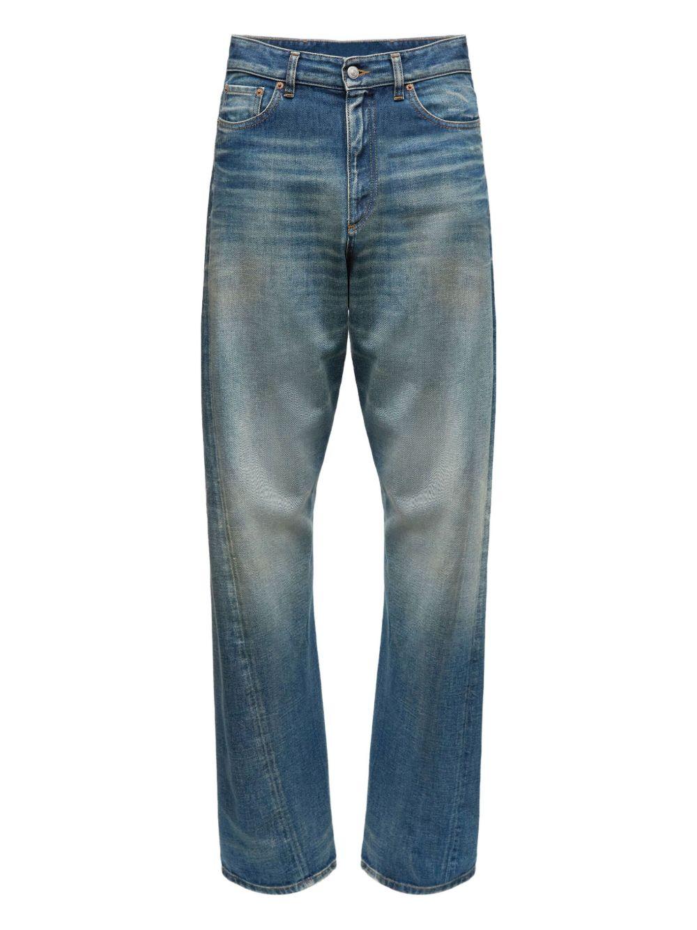 MM6 MAISON MARGIELA Jeans cotone denim azzurro