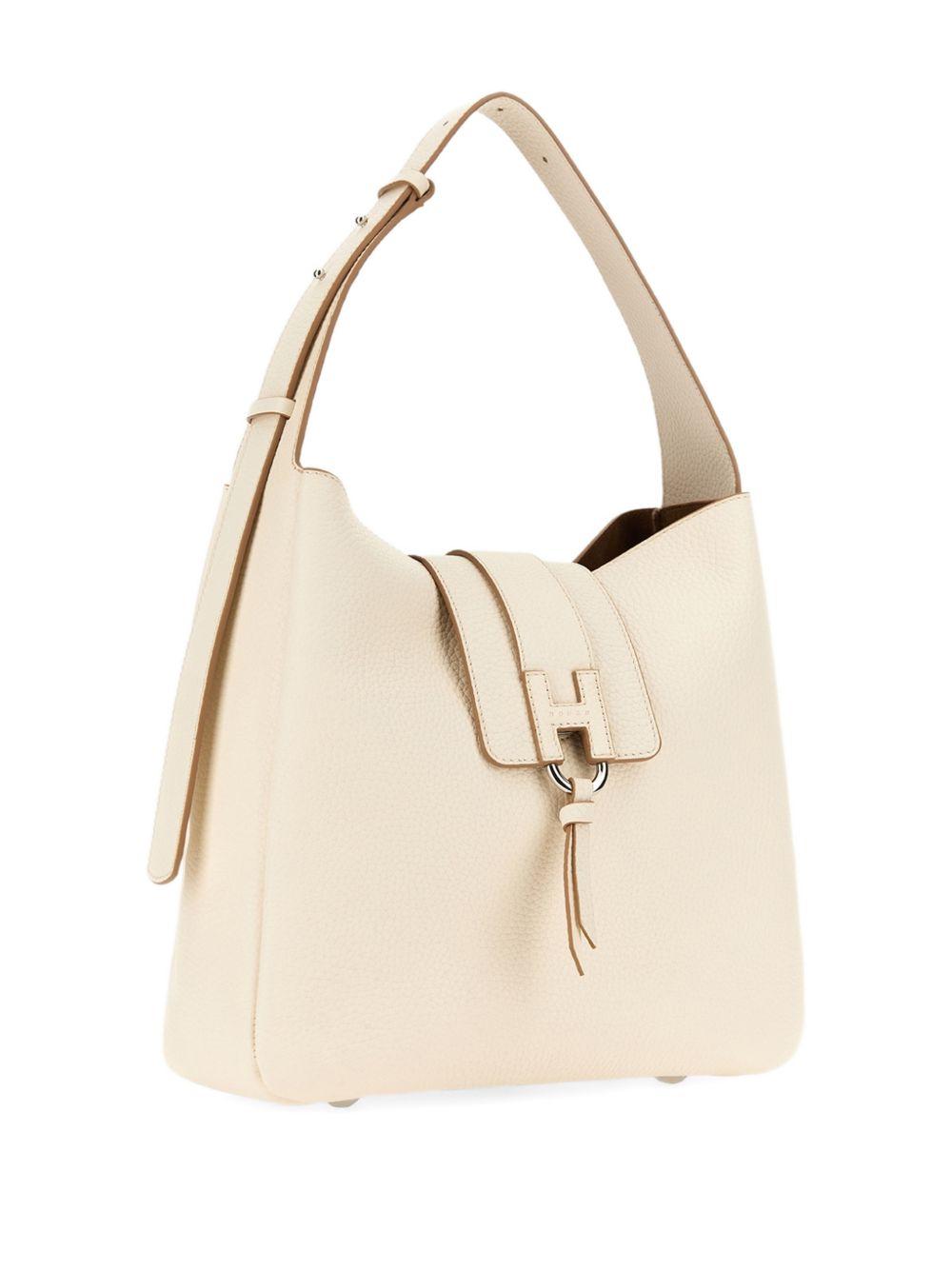 HOGAN Borsa a spalla in pelle panna