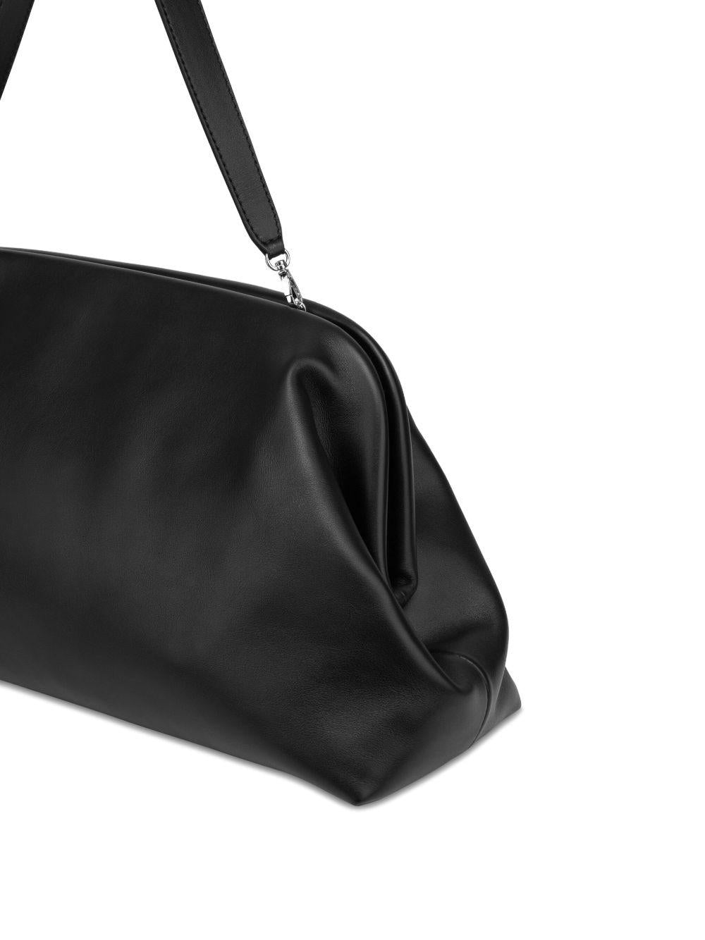 ALBERTA FERRETTI Maxi clutch in nappa nera