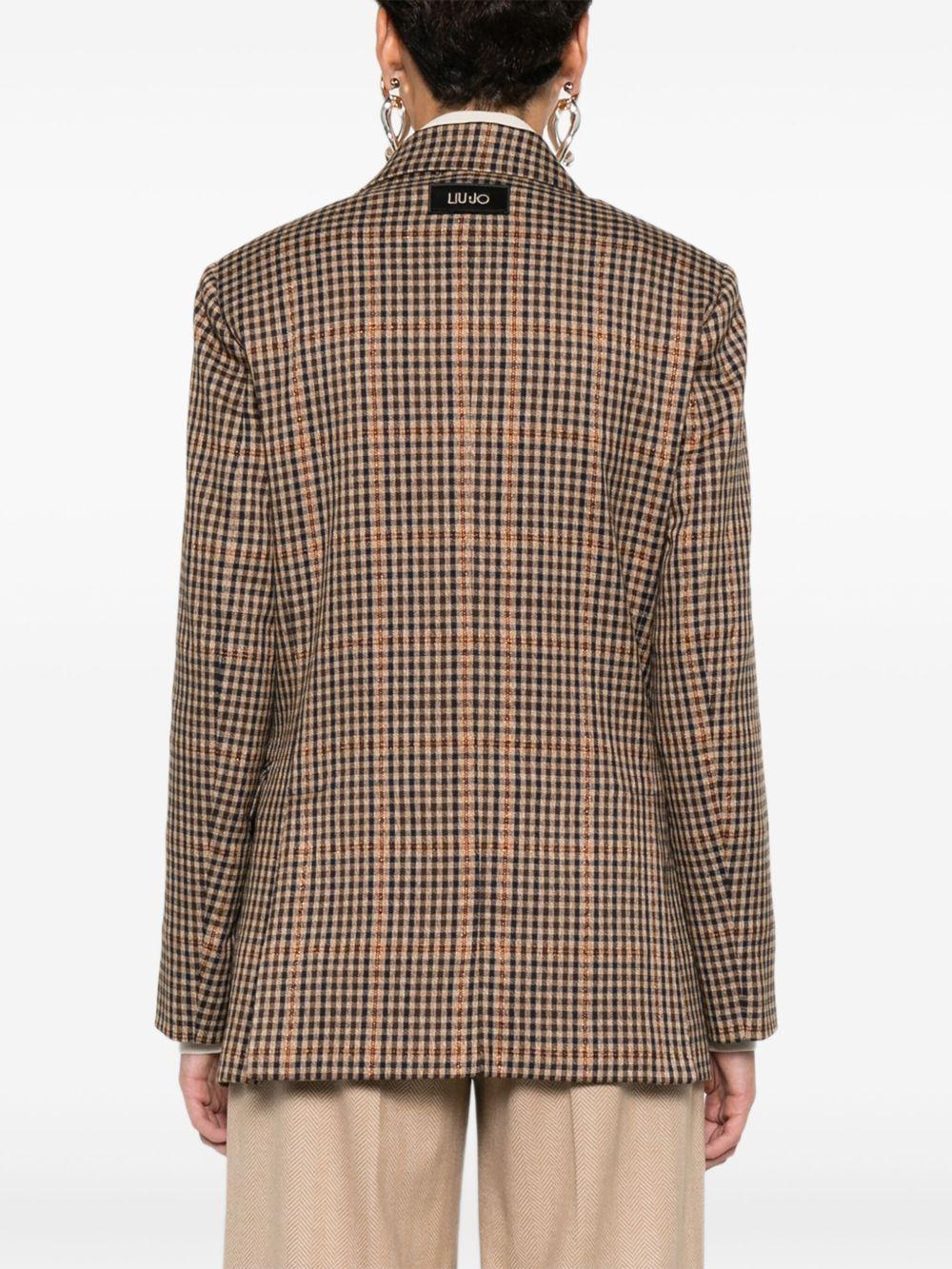 LIUJO Blazer con motivo check