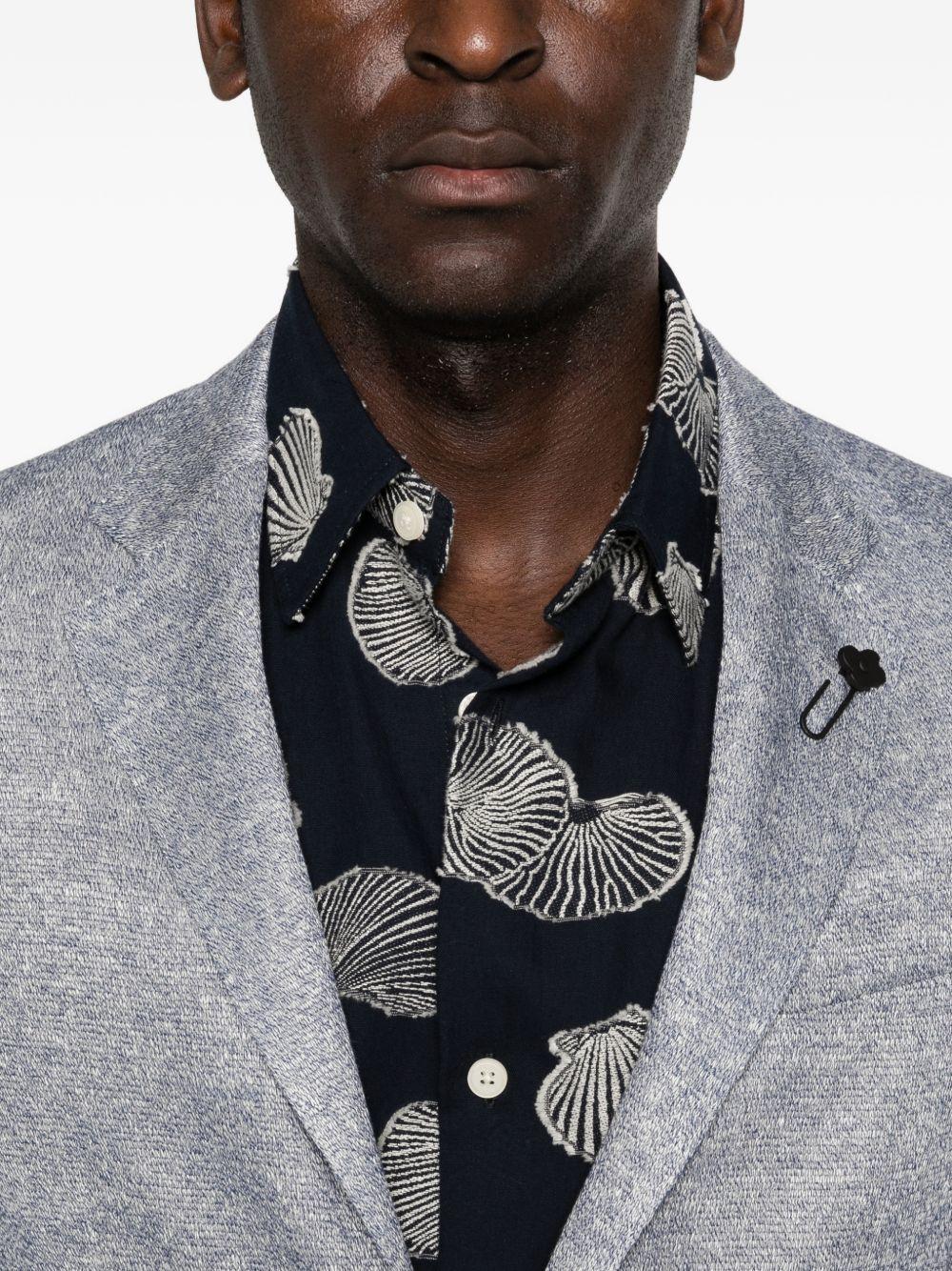 LARDINI Blazer monopetto azzurro chiaro