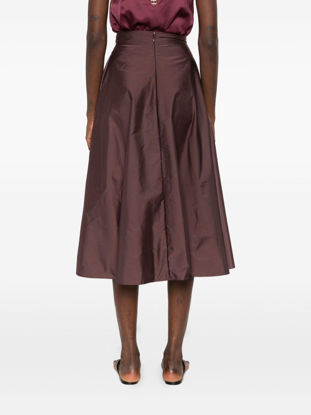 ELISABETTA FRANCHI Gonna in tessuto vela con cintura