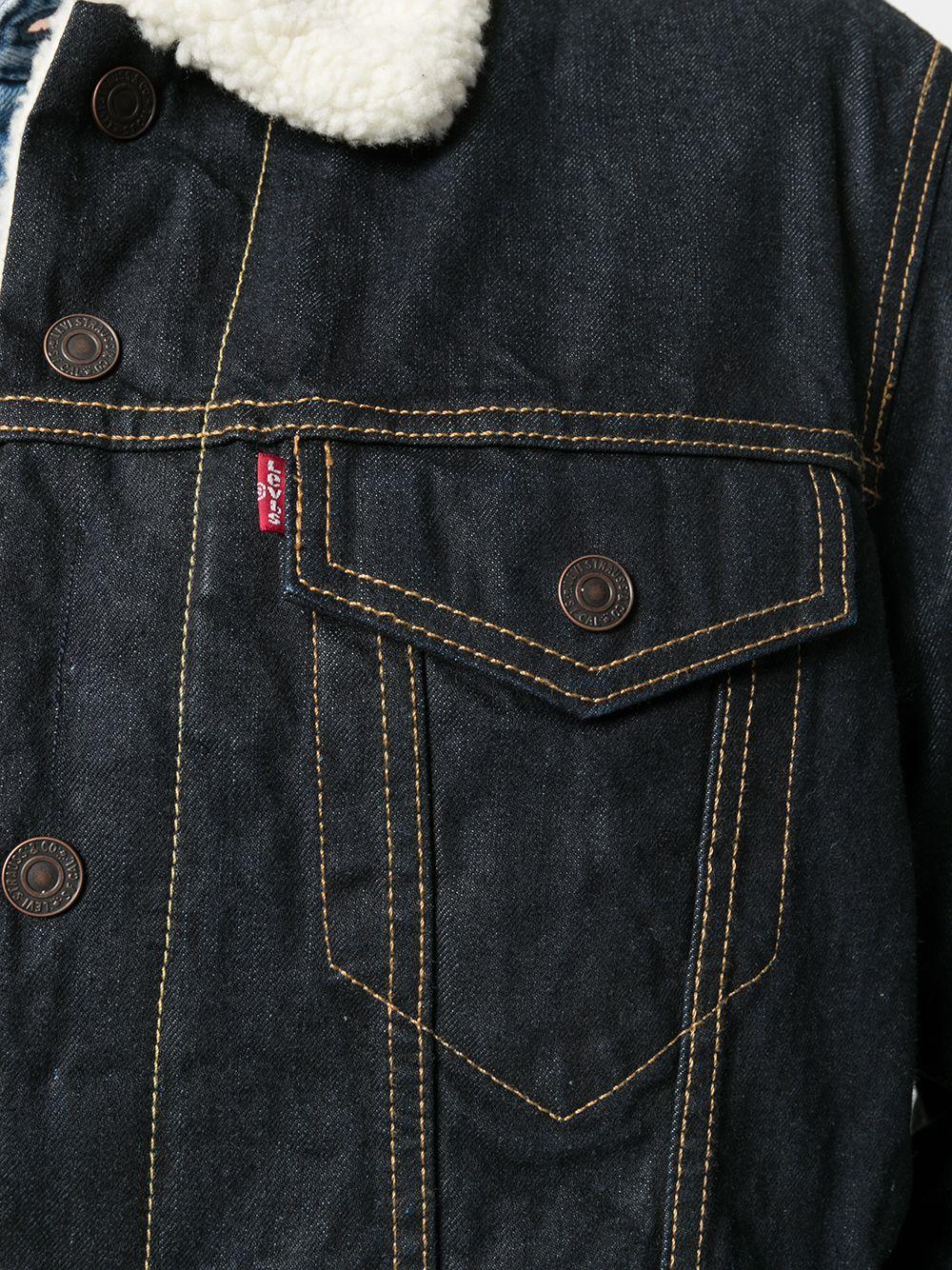 LEVIS Giacca denim con shearling