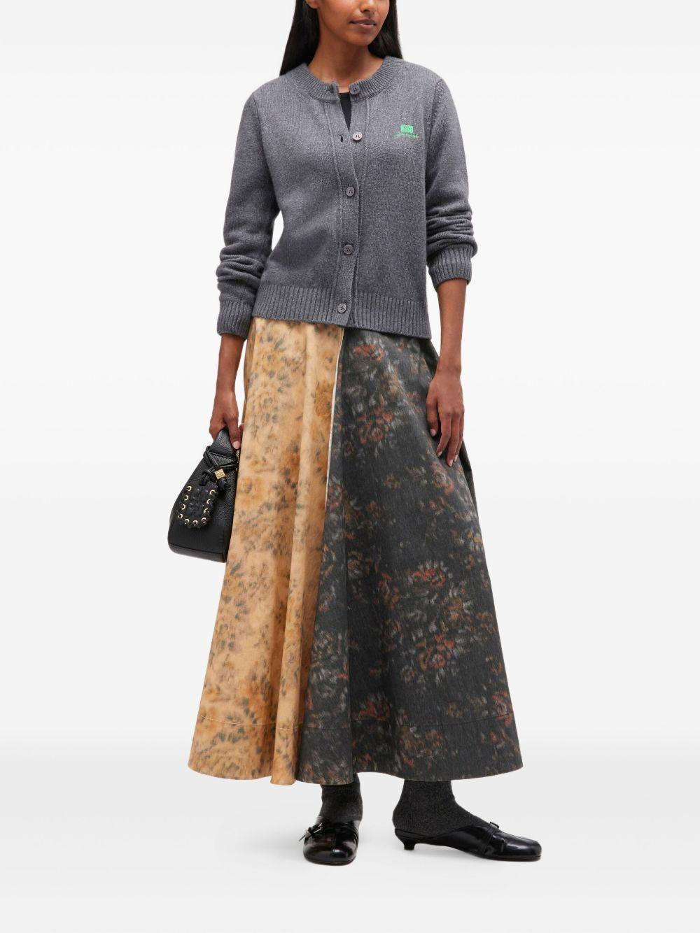 GANNI Cardigan Core Future grigio